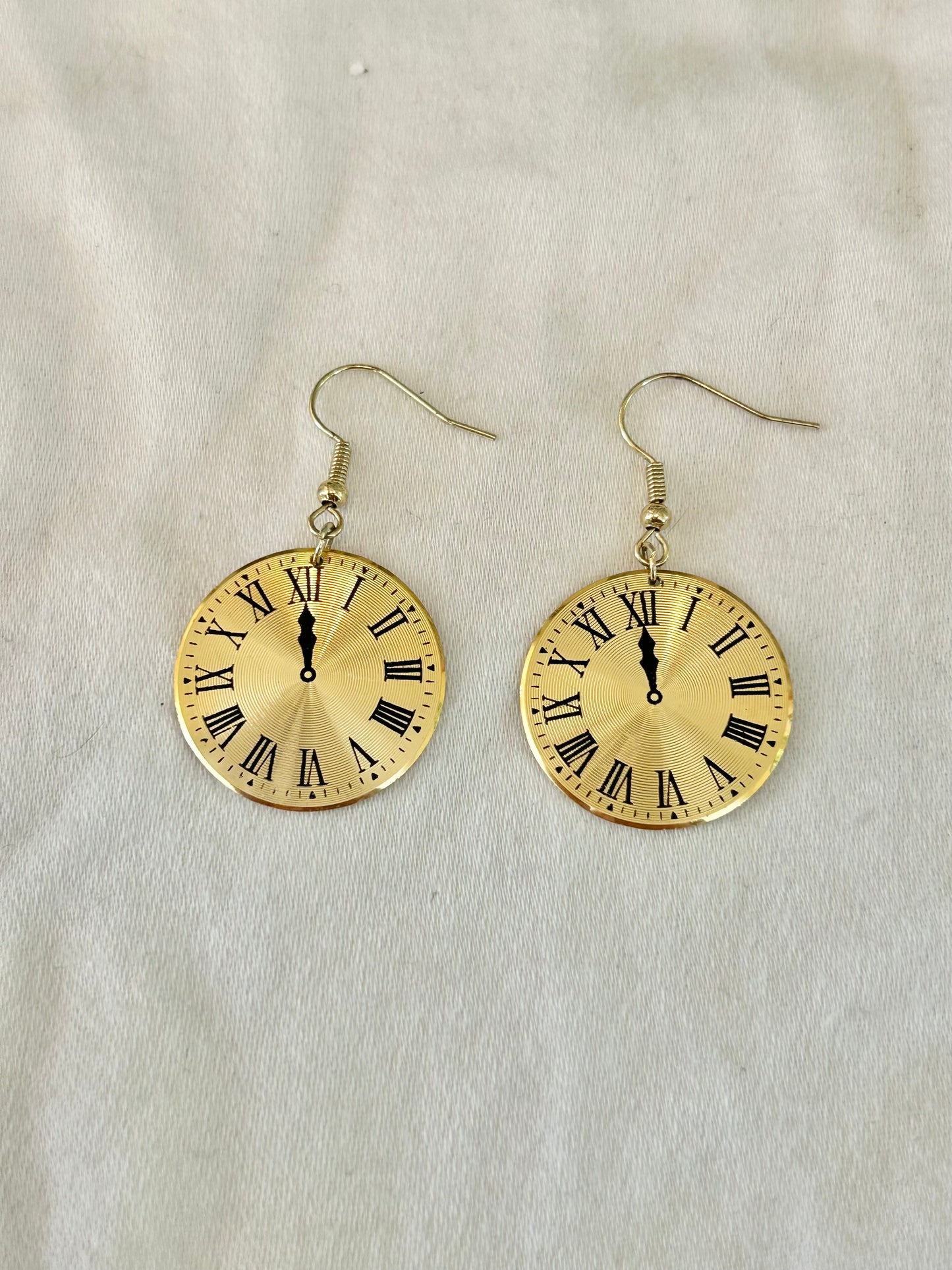 Roman numeral Clock earrings