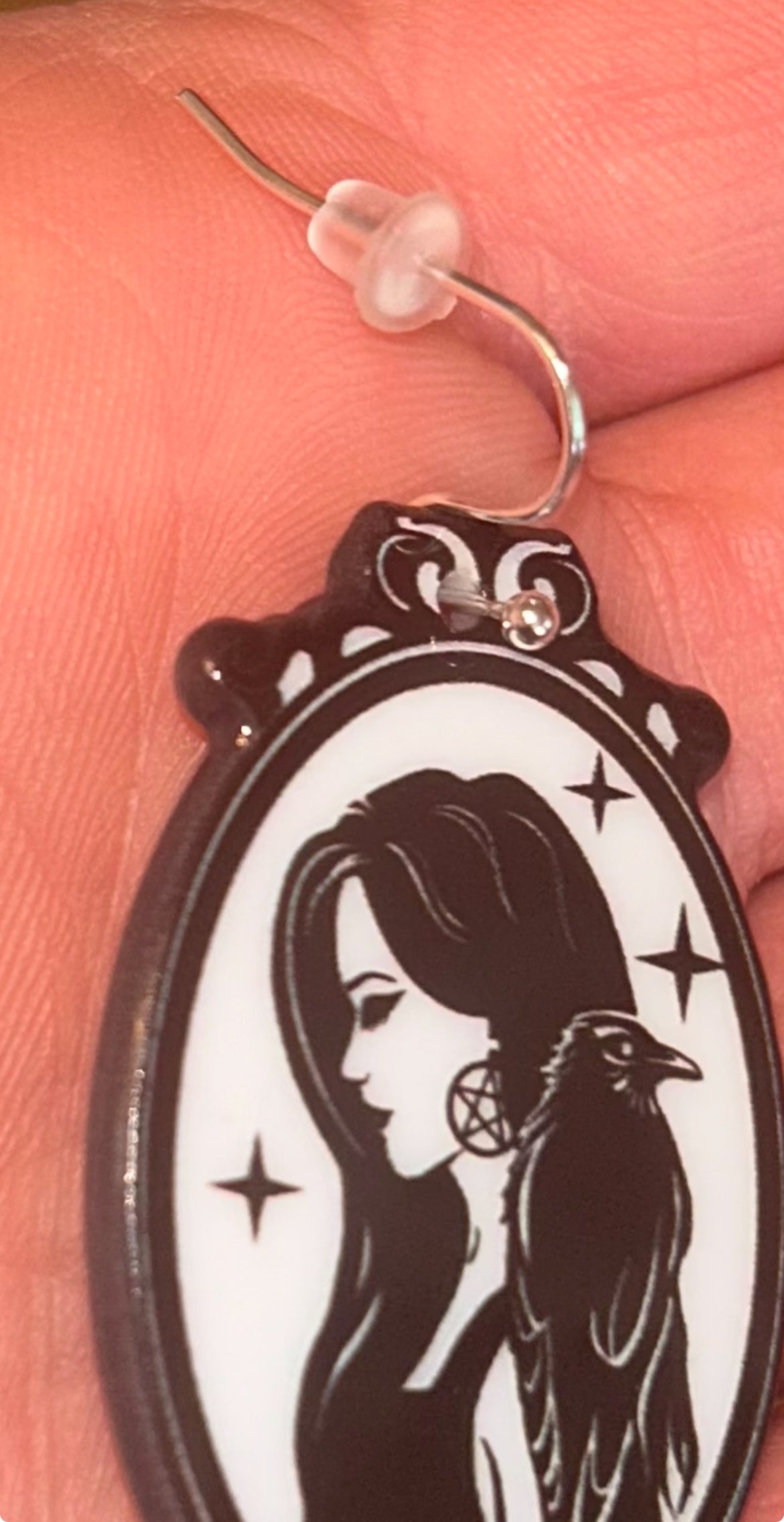 Witch and Raven earrings
