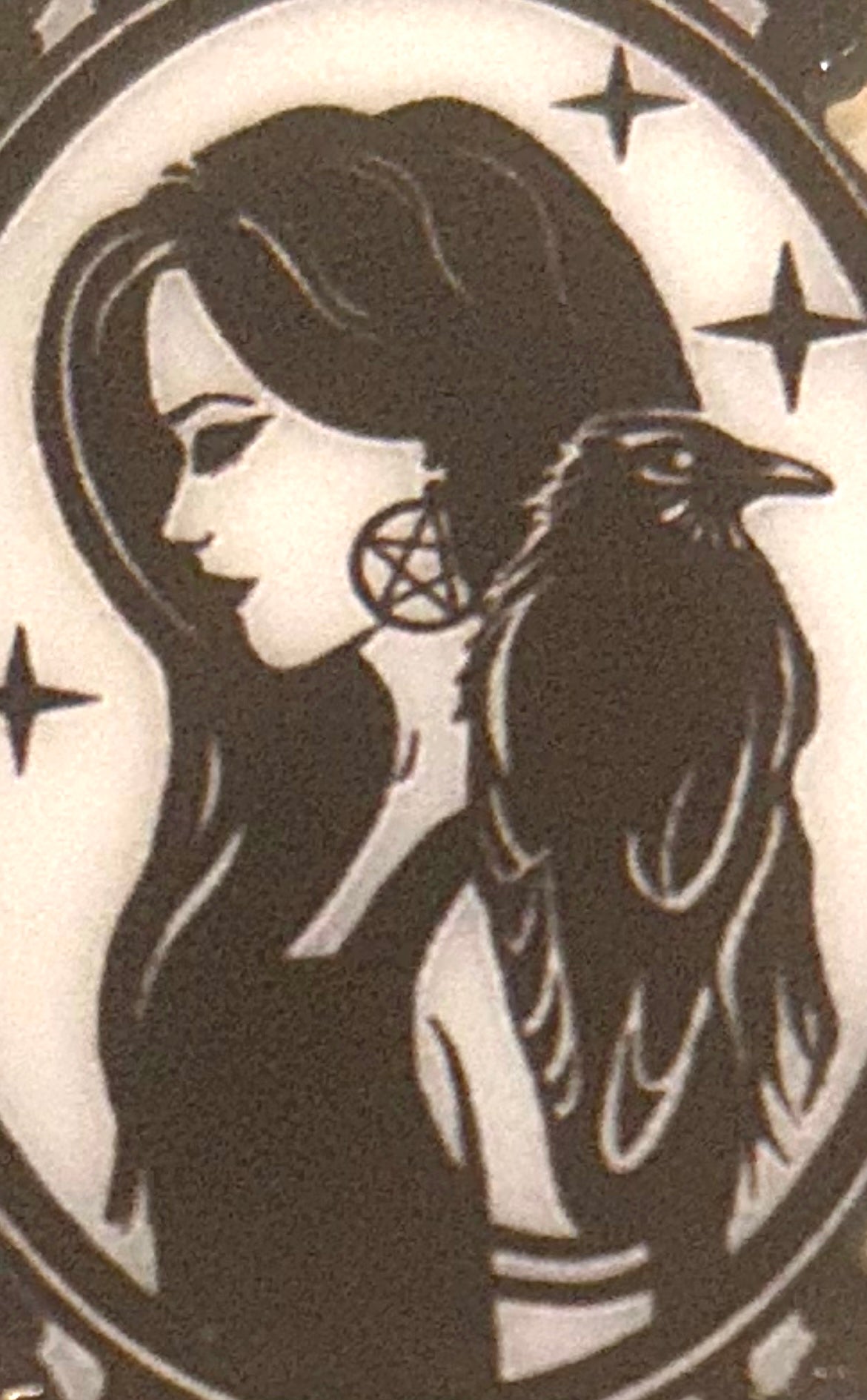 Witch and Raven earrings
