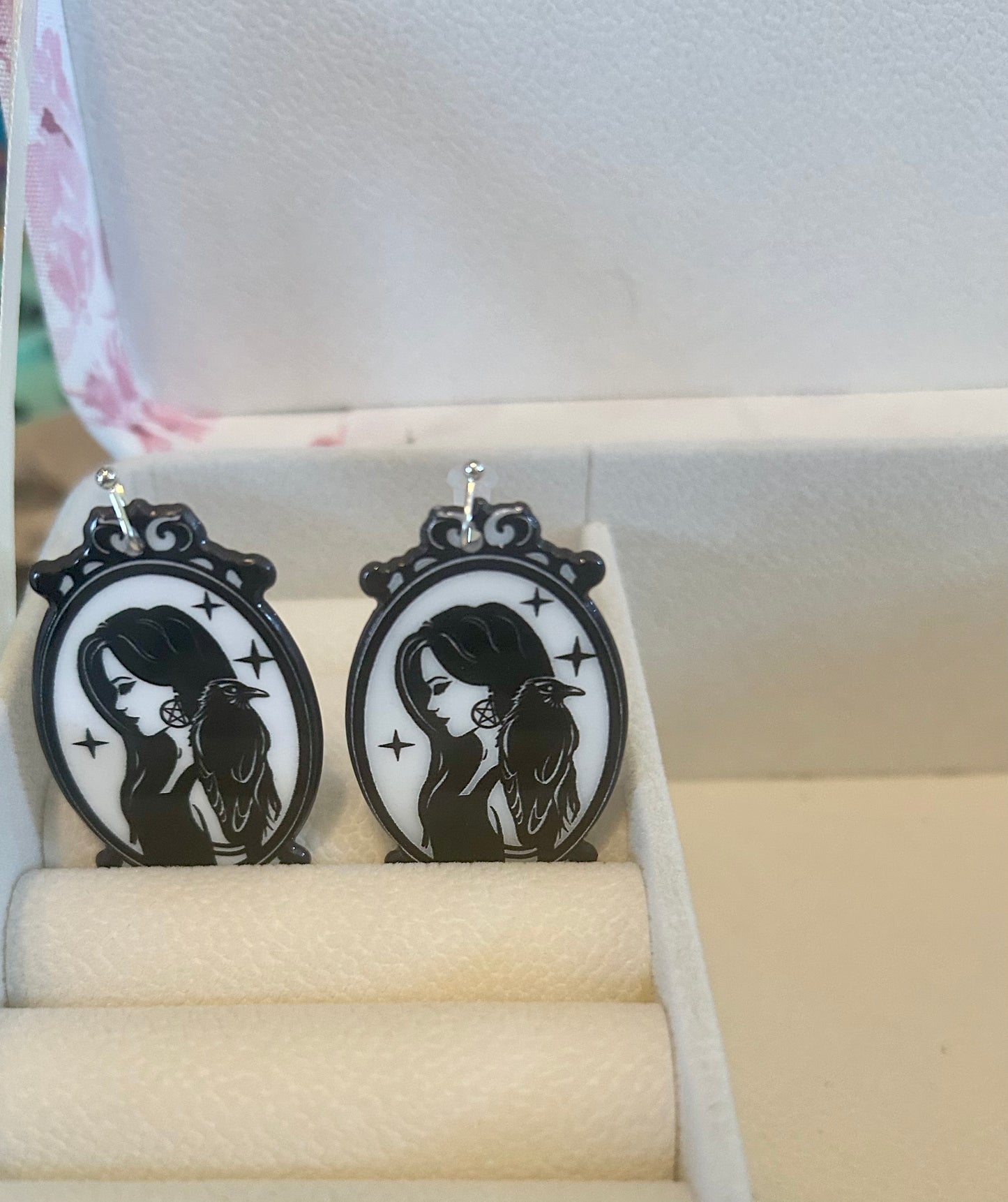 Witch and Raven earrings