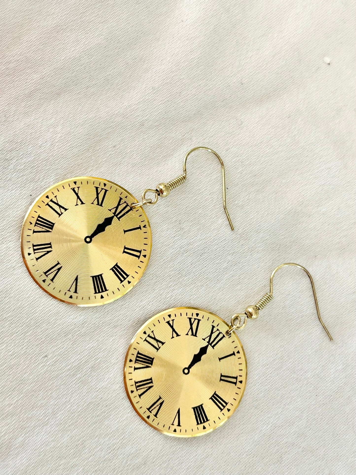 Roman numeral Clock earrings