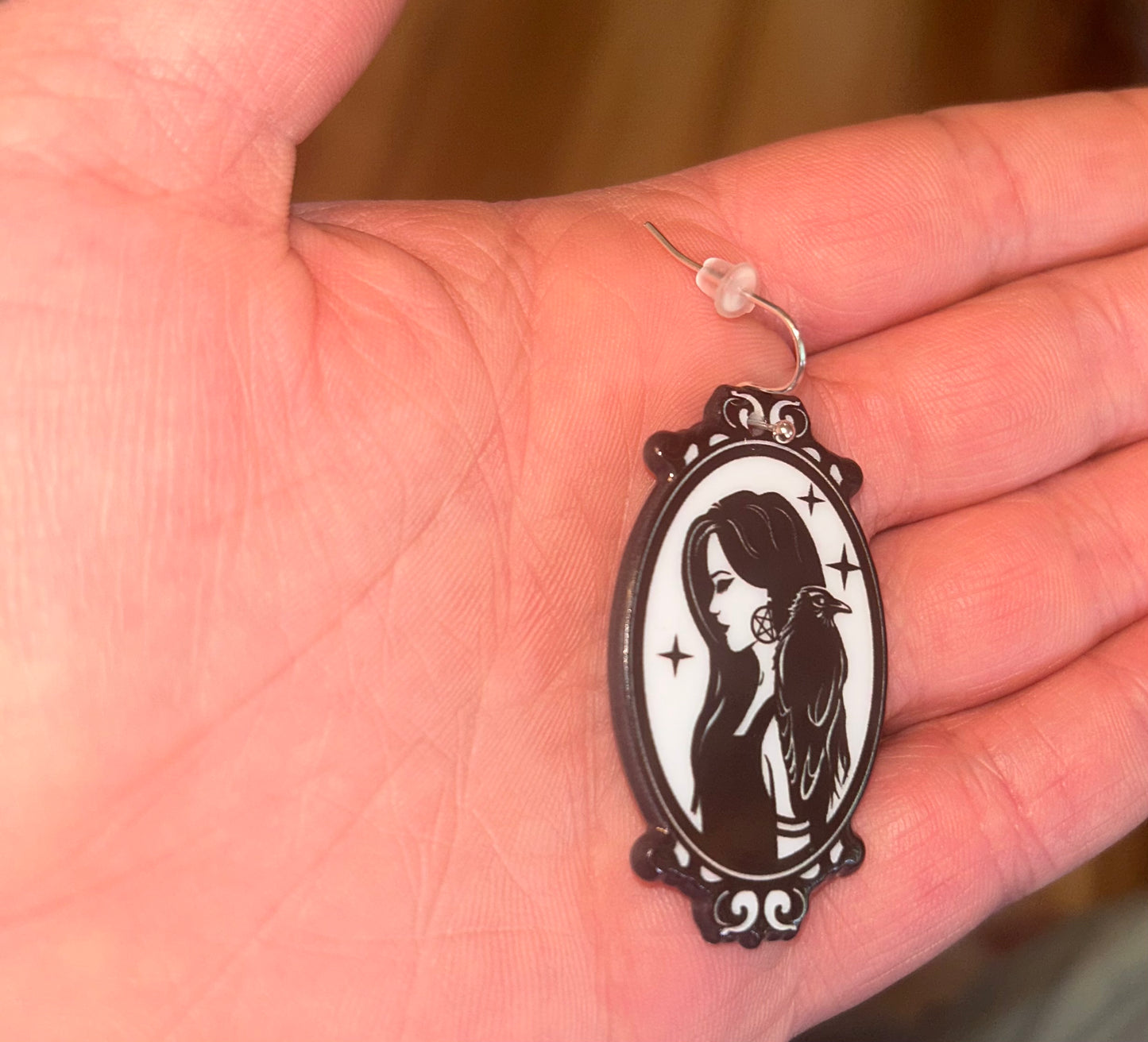 Witch and Raven earrings